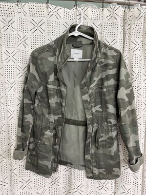 Old Navy Green Camo Utility Jacket